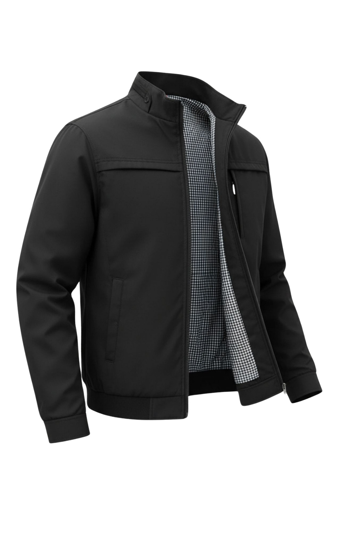 SİVAİST  Yeni Sezon Erkek Siyah İki İç Cepli Su Ve Rüzgar Geçirmez Mevsimlik&Yazlık Mont - Görsel 4