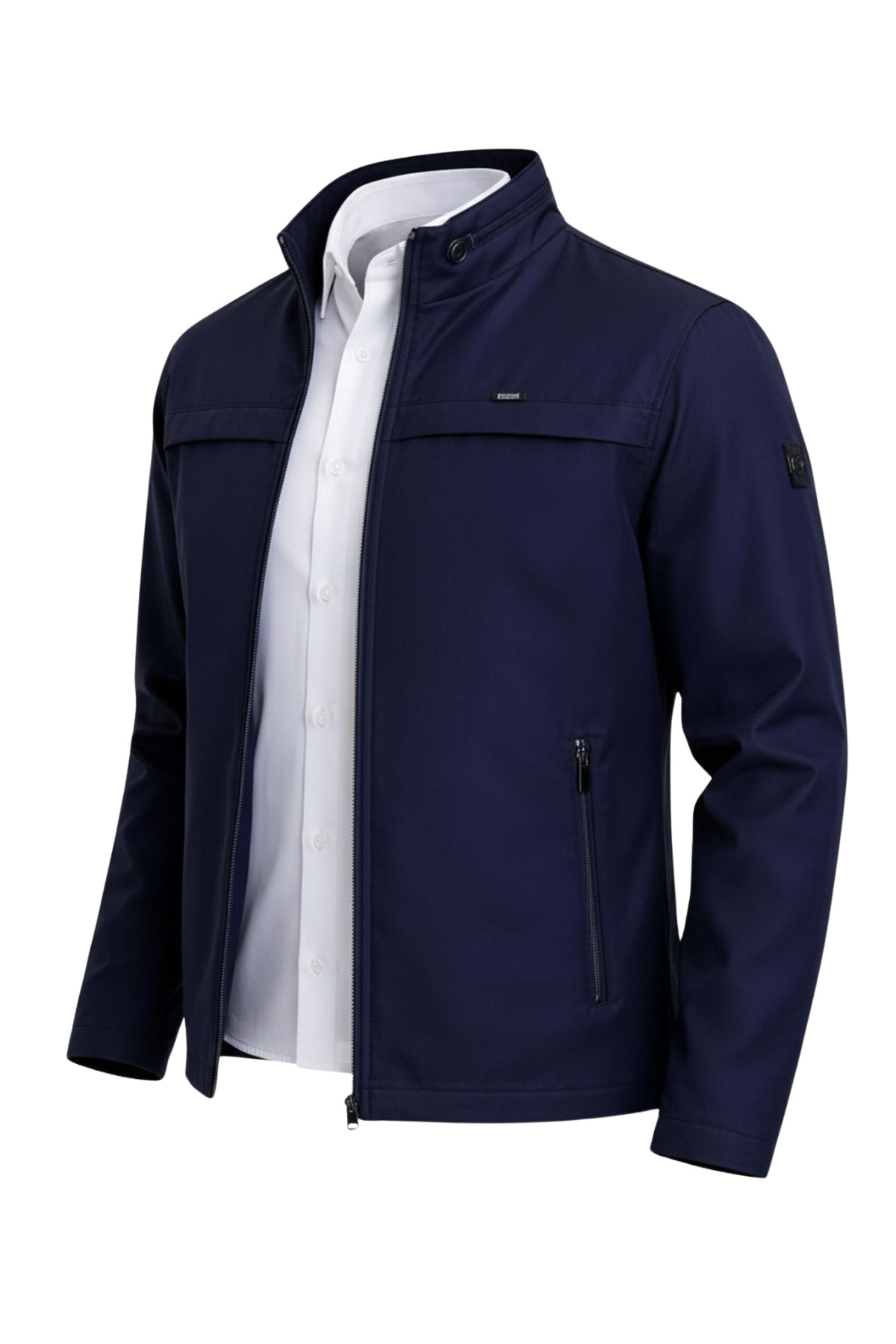 SİVAİST  Lacivert Erkek Pamuk Polyester Karışımlı Su Ve Rüzgar Geçirmez Mevsimlik&Yazlık Mont - Görsel 2