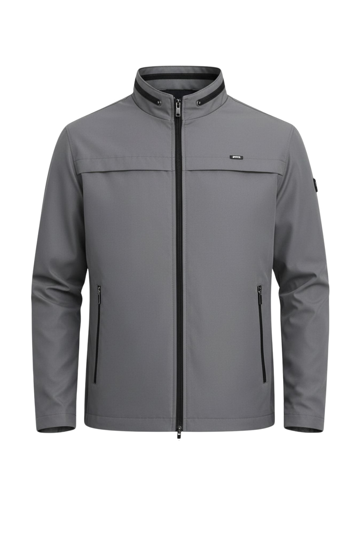 SİVAİST  Gri Erkek Pamuk Polyester Karışımlı Su Ve Rüzgar Geçirmez Mevsimlik&Yazlık Mont - Görsel 4