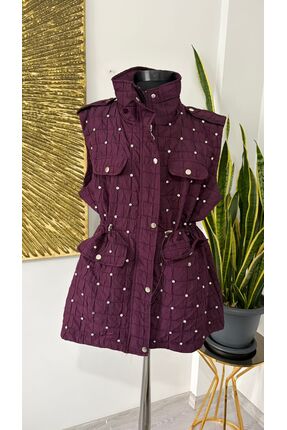 MY İNCİ BOUTİQUE TAŞLI KAPİTONE YELEK
