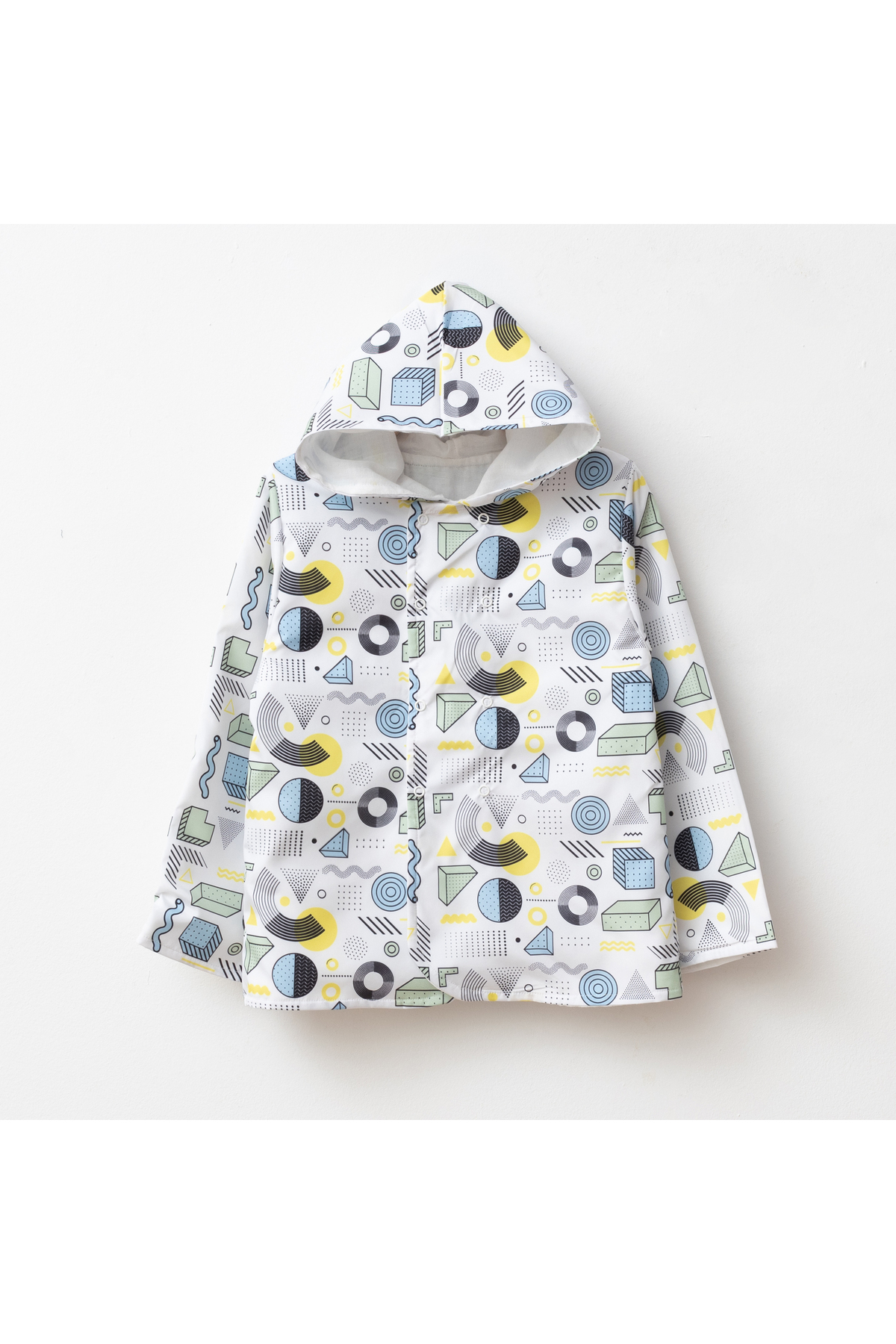 tinibud Terletmeyen Çift Taraflı Erkek Çocuk Yağmurluk 2-5 Yaş %100 Pamuk Müslin Astarlı fotoğrafı 2 (önizleme)