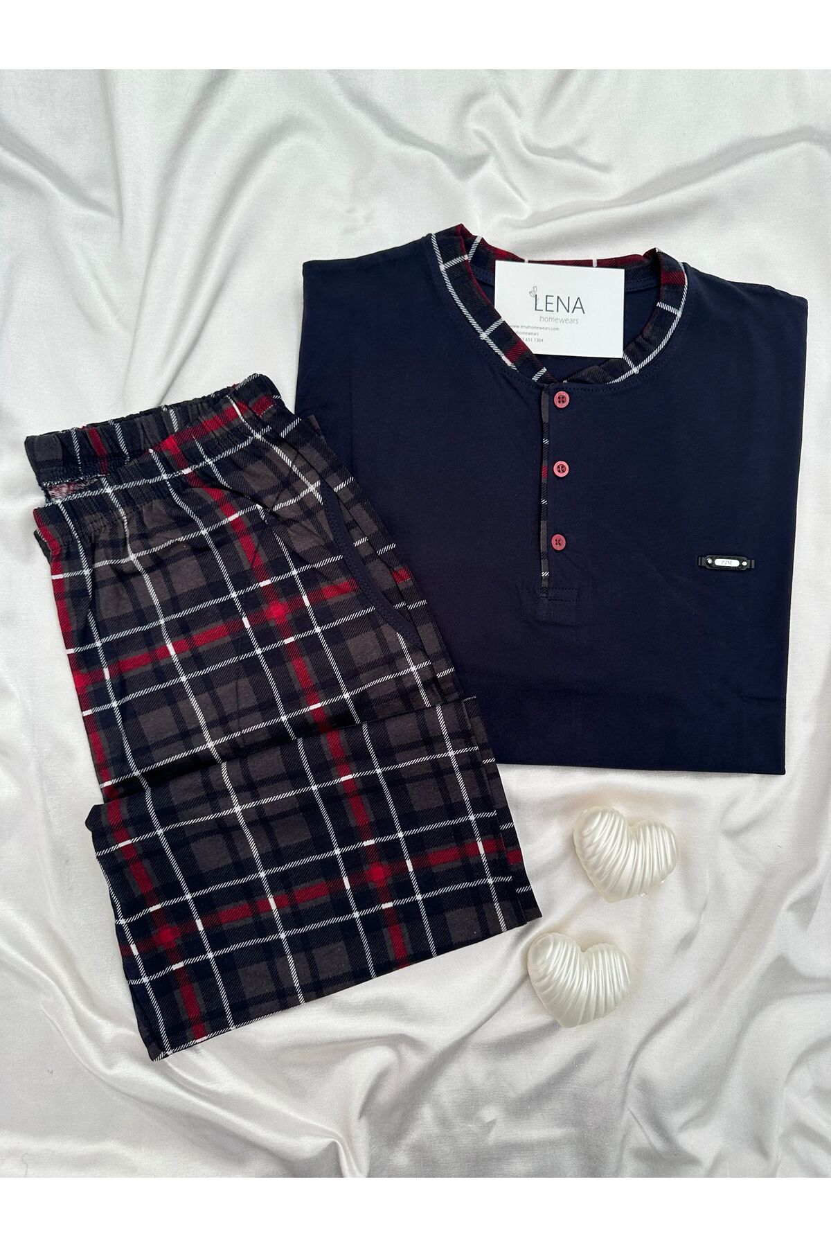 Men's Short Sleeve Pajamas Set