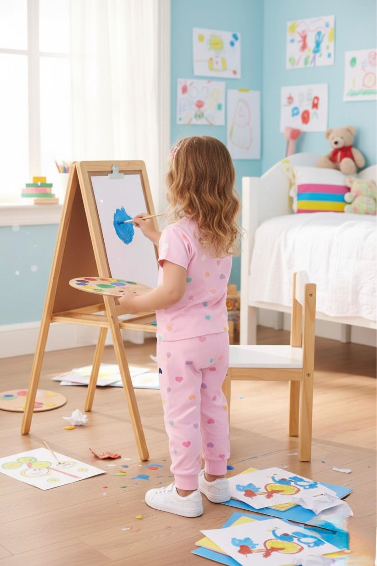 Hyd 0-4 Yaş Özel Baskılı Ve Desenli Bebek ve Kız Çocuk Pijama Seti Takımı fotoğrafı 2 (önizleme)