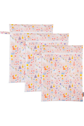 Linalun Unicorn Desenli Su Itici Islak & Kirli 3'lü Çanta Seti