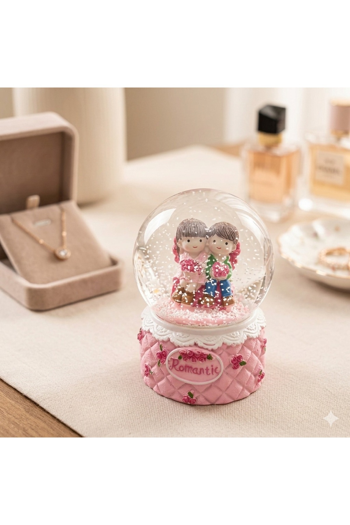OEM Sevgiliye çanta şal takı kar küresi konseptli Kadınlar günü doğum günü premium kadın hediye kutusu fotoğrafı 2 (önizleme)