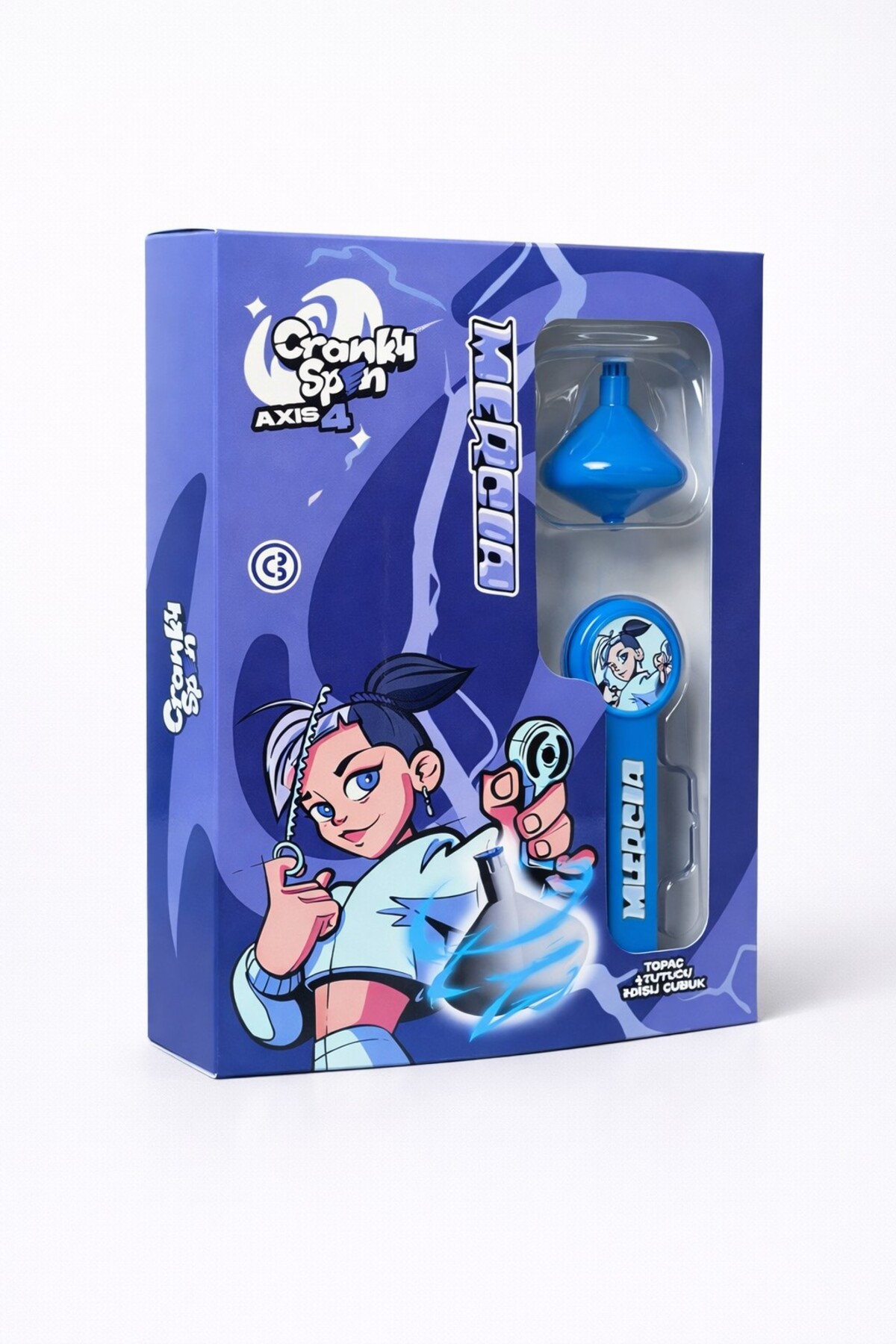 TOYFEST Cranky Spin Axis 4 ZLIVIZ Topaç Seti (Topaç+Fırlatıcı+