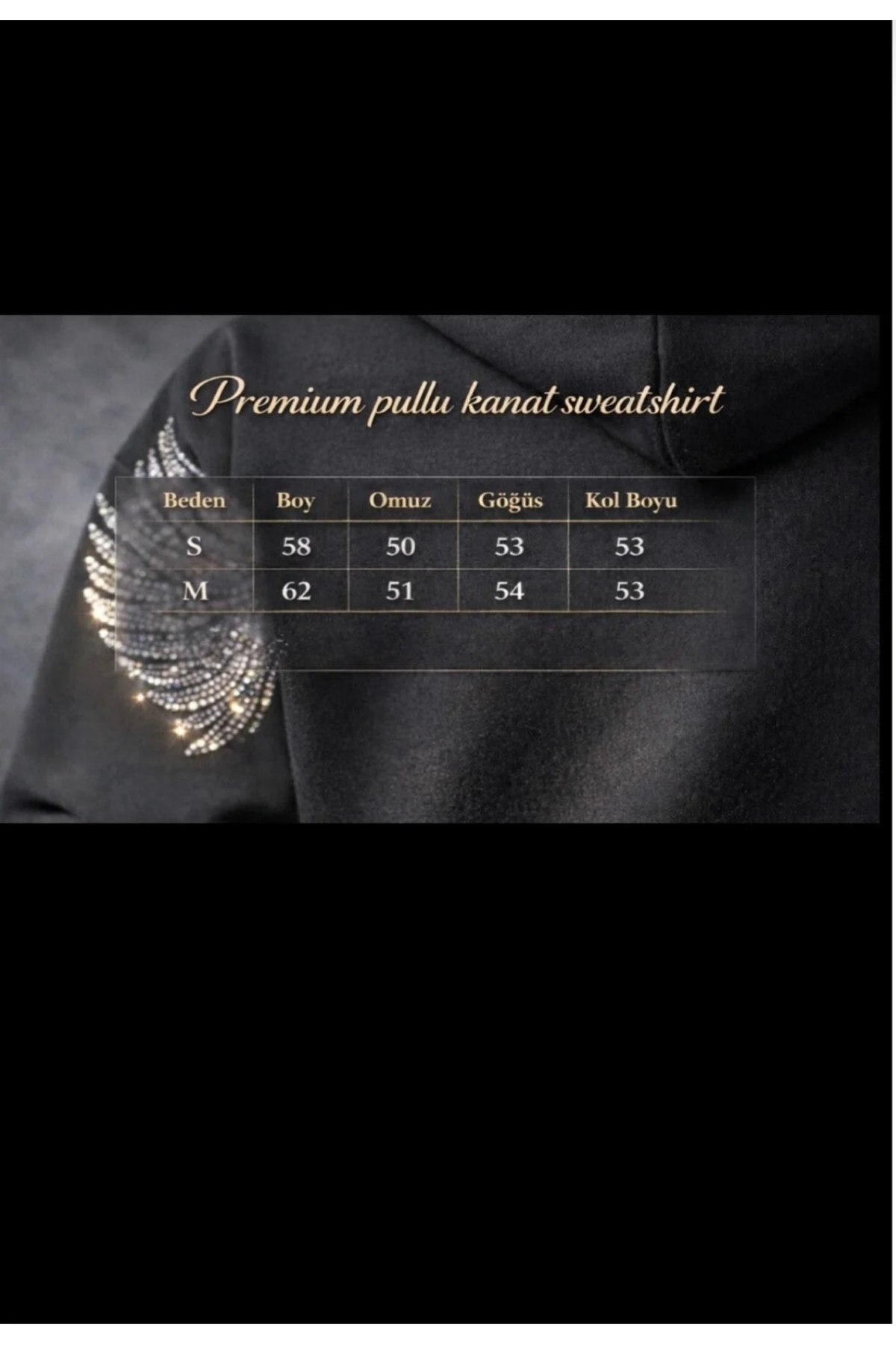 lereviw  Premium pullu kanat sweatshirt - Görsel 3