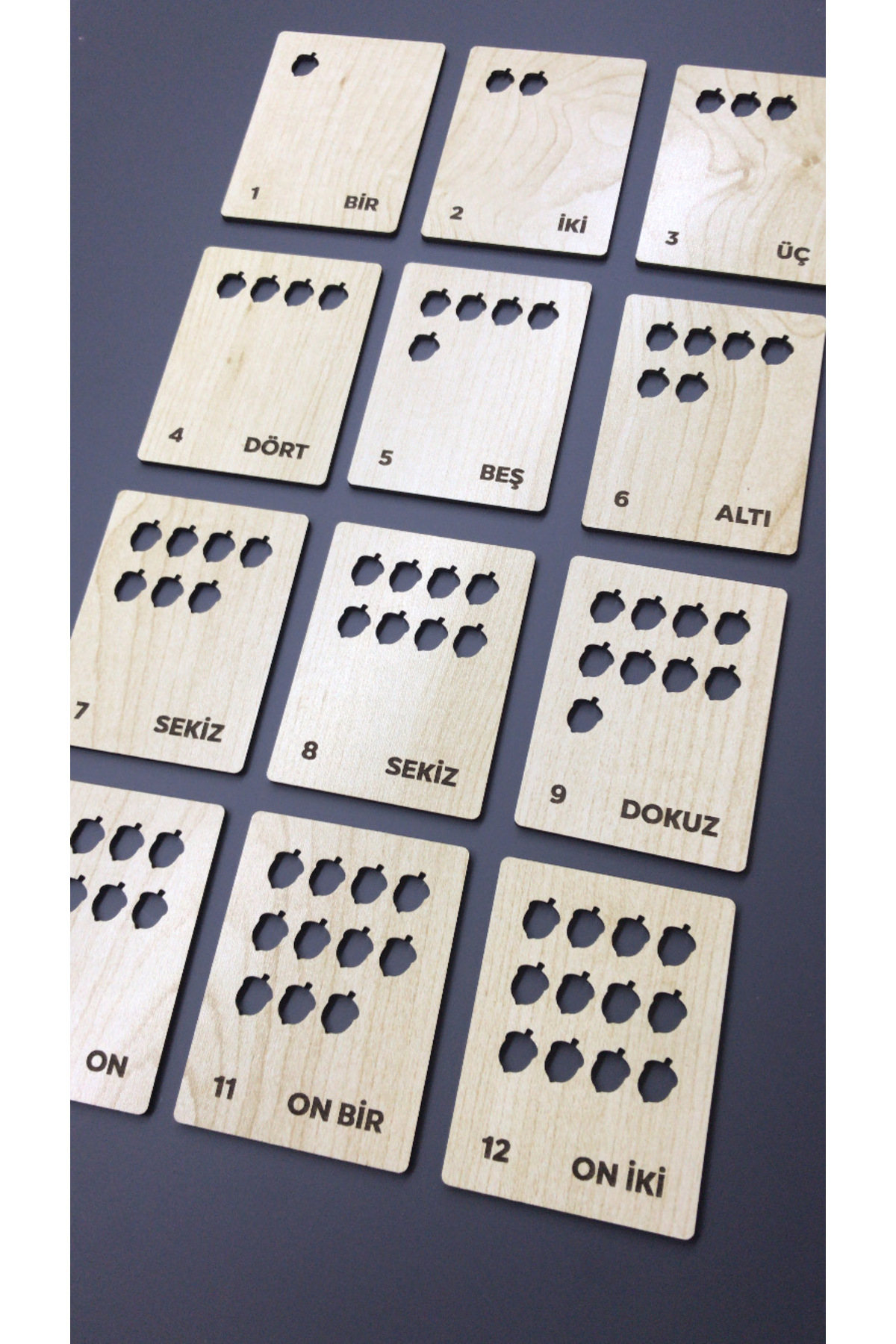 özgürce Eğitici Çocuk Sayı Kartları, Montessori Öğrenme Oyuncakları fotoğrafı 2 (önizleme)