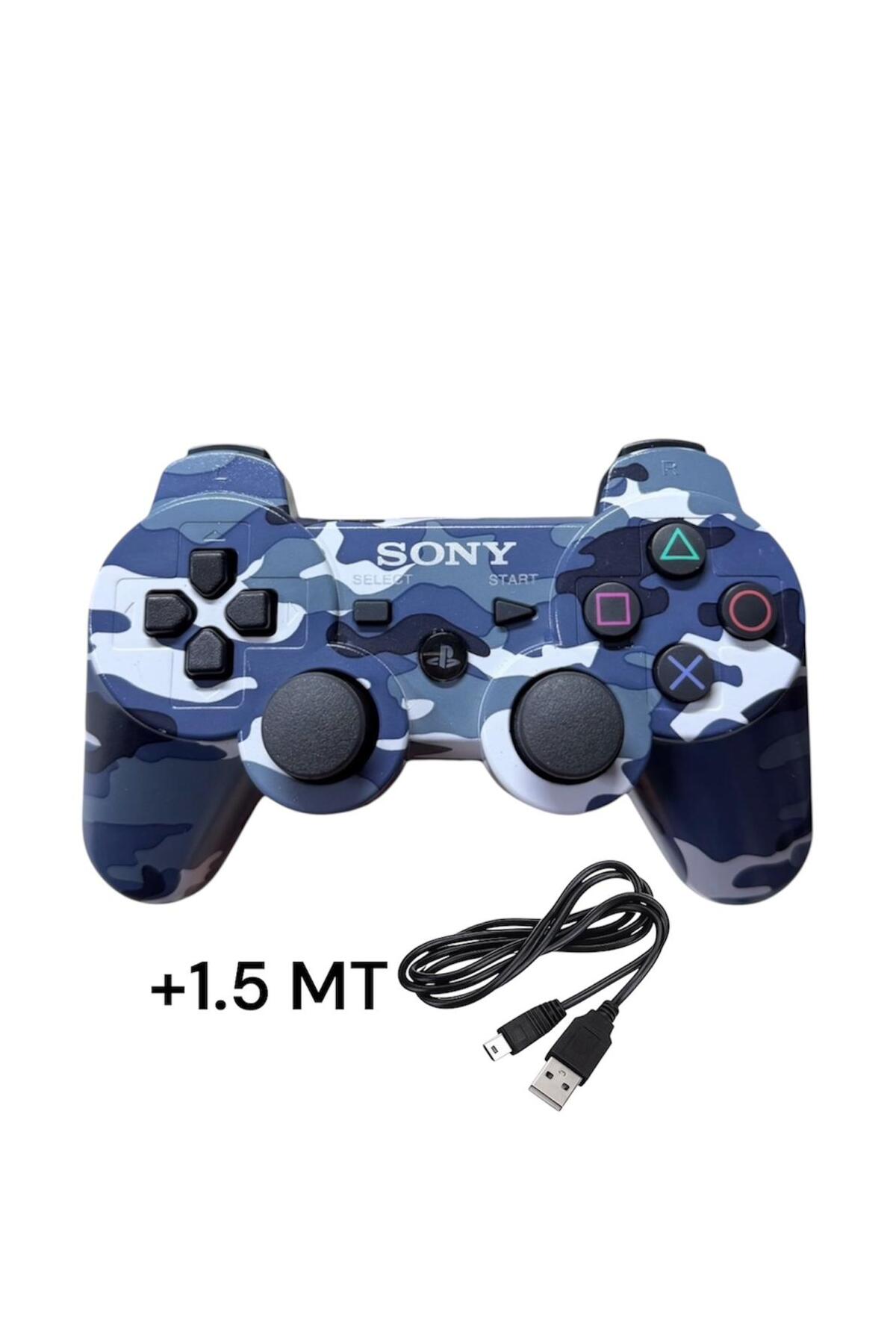 Ps3 Dual-shock Gamepad Next Generation Lever Pattern Controller Gamepad PS3 + PC + 1.5 MT Charging Cable