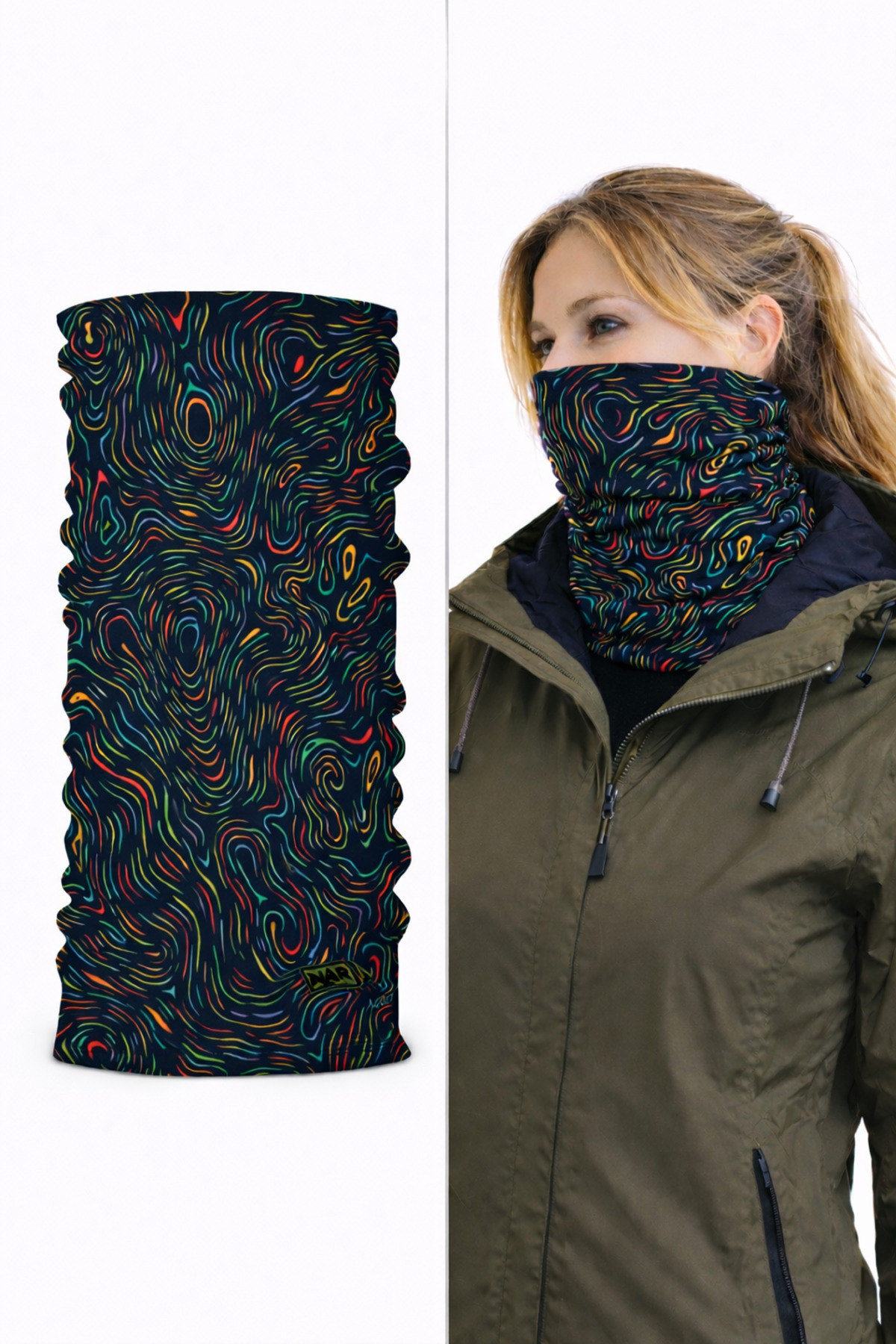 colizon Unisex Termal Buff Boyunluk - UV Korumalı Balaklava Tipi Outdoor Sporcu ve Motosiklet Maskesi