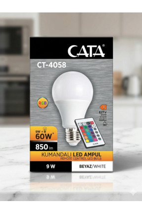 cesaa elektirik Cata Ct- 4058 Uzaktan Kumandalı Rgb (Renk Değiştiren) E27 Duy...