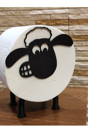 El Emeği Kuzu Shaun Figürlü Dekoratif Tuvalet Kâğıdı Standı