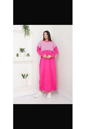 moda dıcasso uzun elbise kaz ayağı