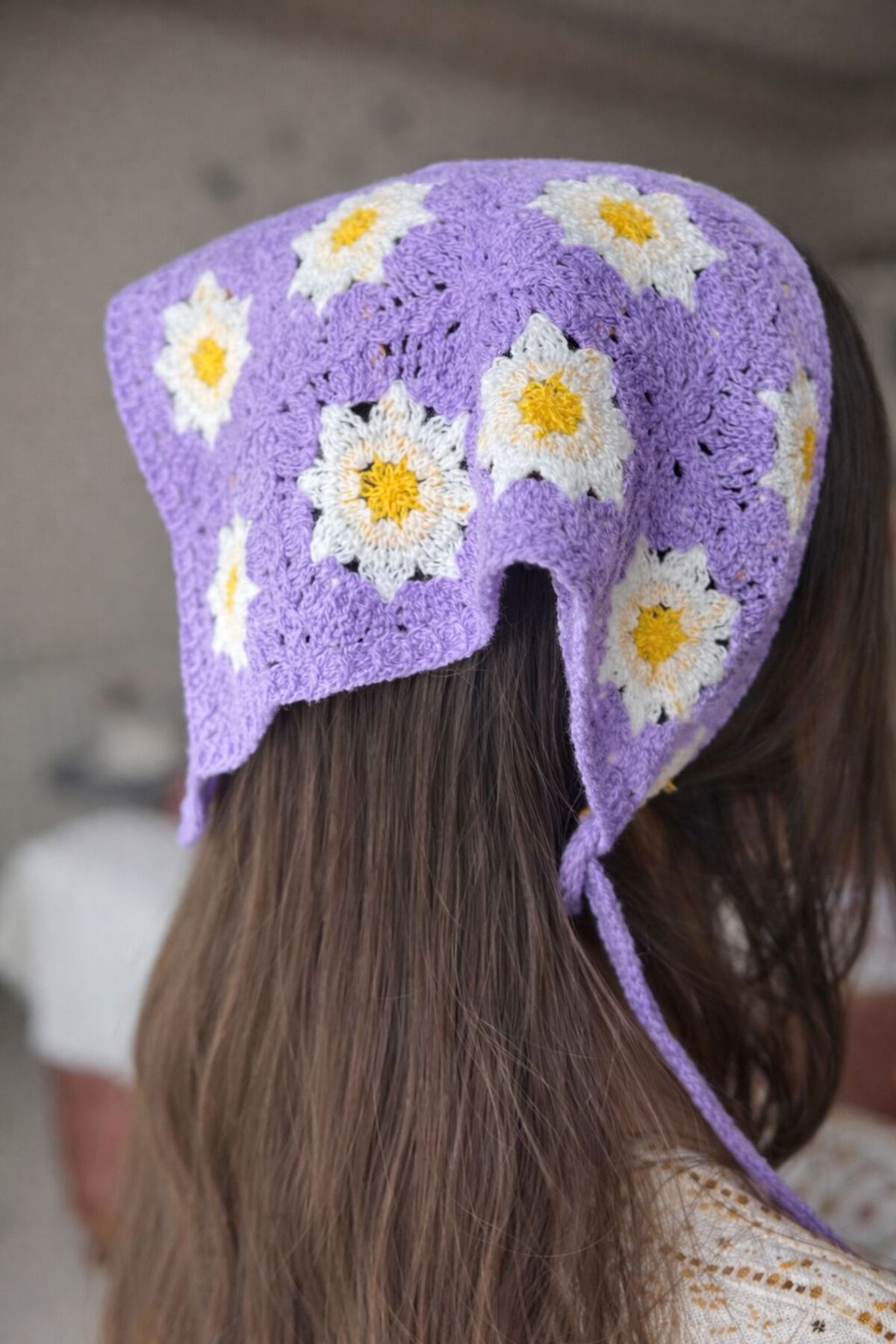 Patterned Knit Bandana