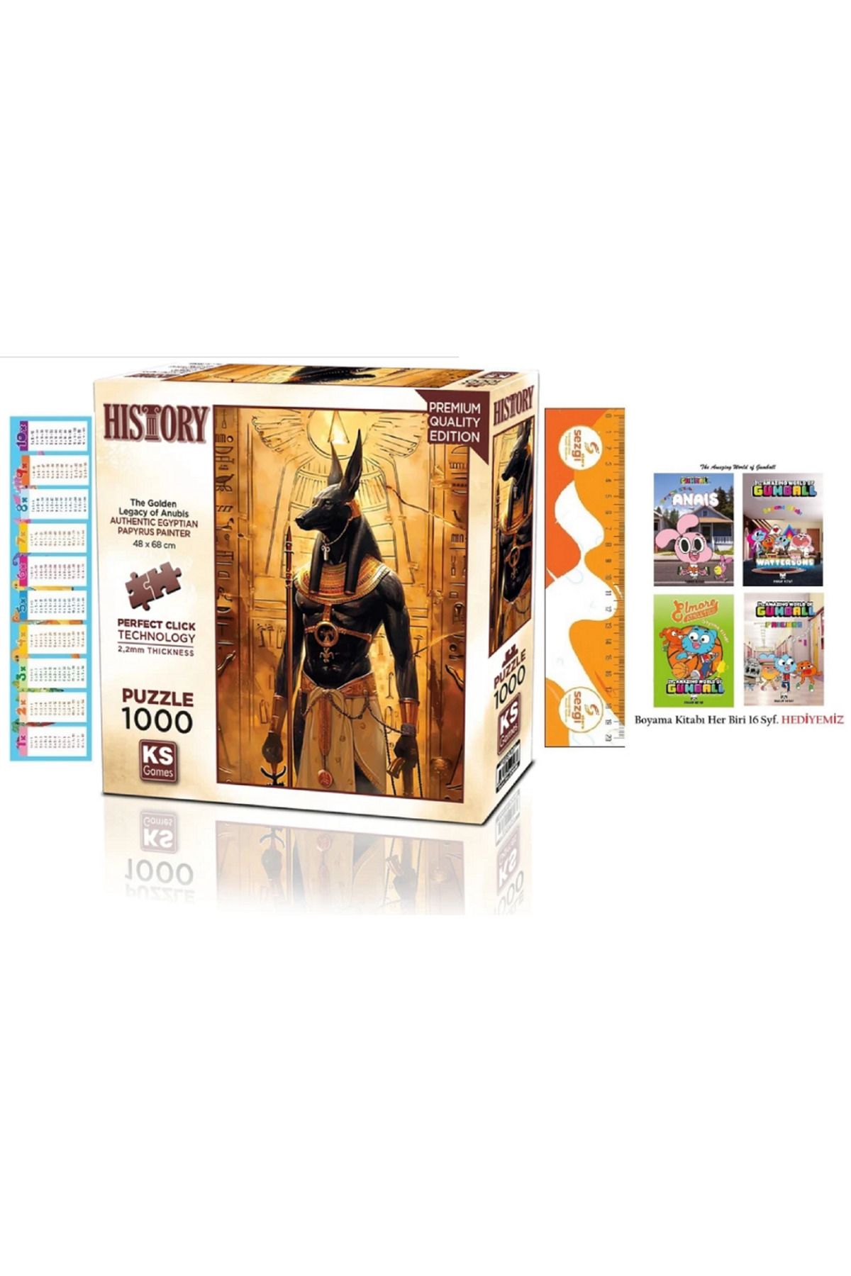 Ks Games The Golden Legacy Of Anubis 1000 Parça Puzzle ve 4 Adet