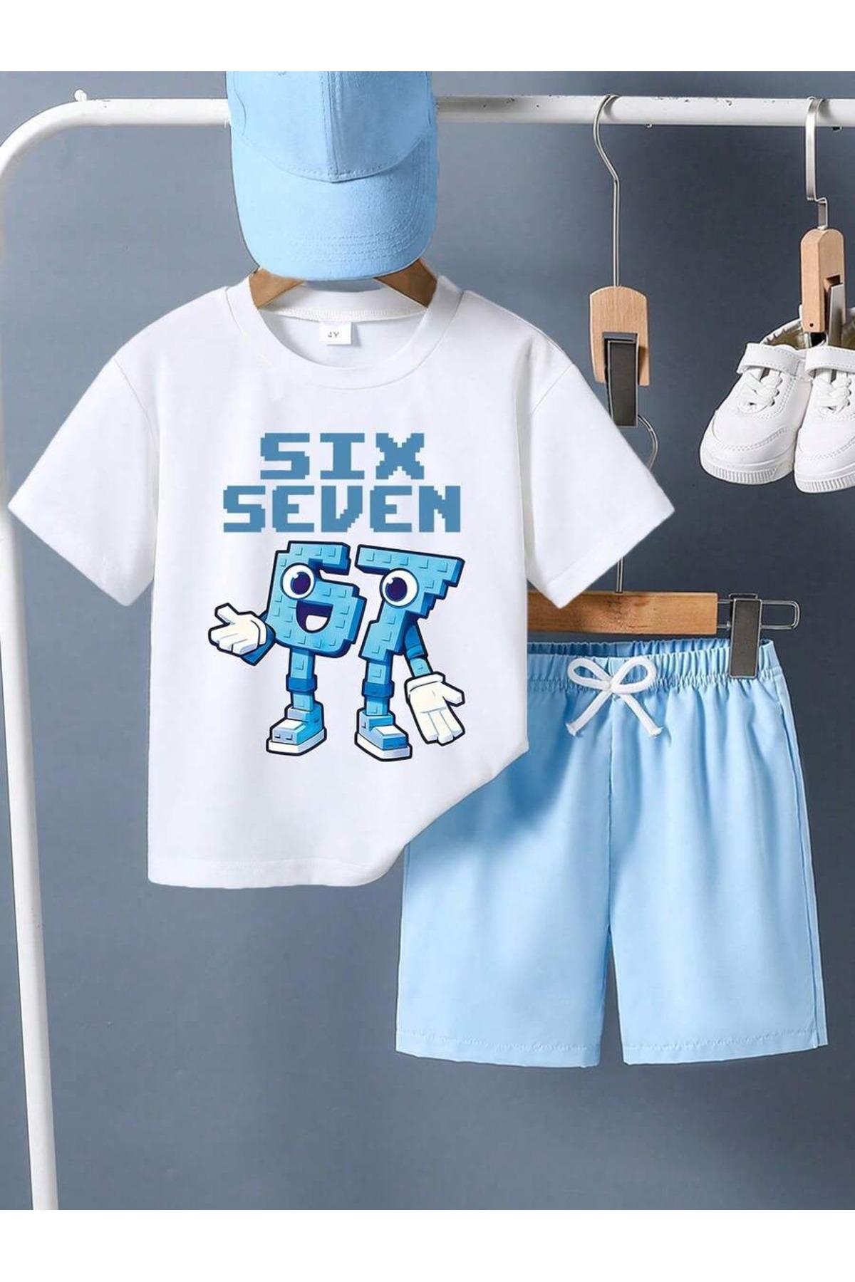 SVART WEAR Šest Sedam 67 okrugla kragna 100% pamuk Štampano Majica kratkih ru...