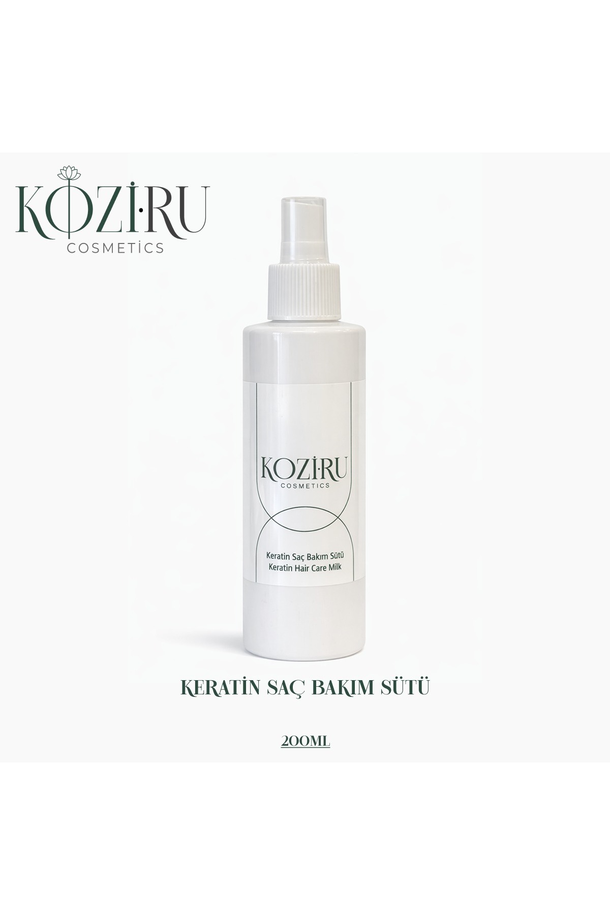 Keratin Saç Bakım Sütü – Durulanmayan Keratinli Leave-in Saç Bakım Kremi 200 ml — KOZ-KSB-200ML