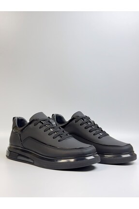 Daytex Erkek Hakiki Deri Sneaker Rugan Detaylı Ortopedik Taban Casual Ayakkabı