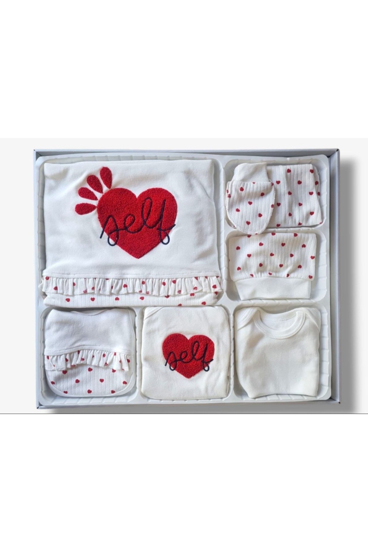 özgürce Yenidoğan Bebek Pamuklu Seti 10'lu, Yumuşak ve Rahat Giyim İçin fotoğrafı 2 (önizleme)