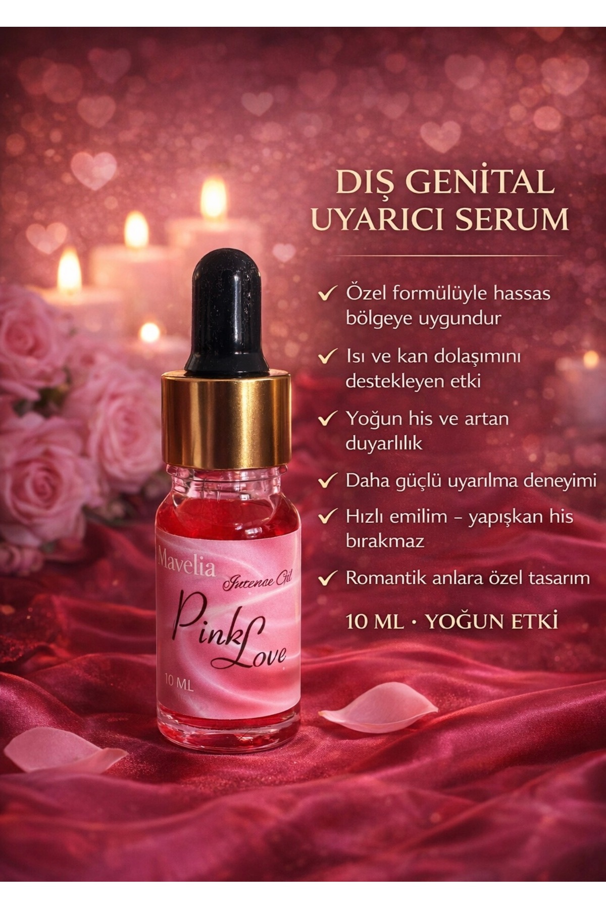 mavelia profesyonel Pink Love Kadın Dış Genital Uyarıcı Serum – Yoğun ve Etkileyici Deneyim 10 ml - Fiyatı, Yorumları