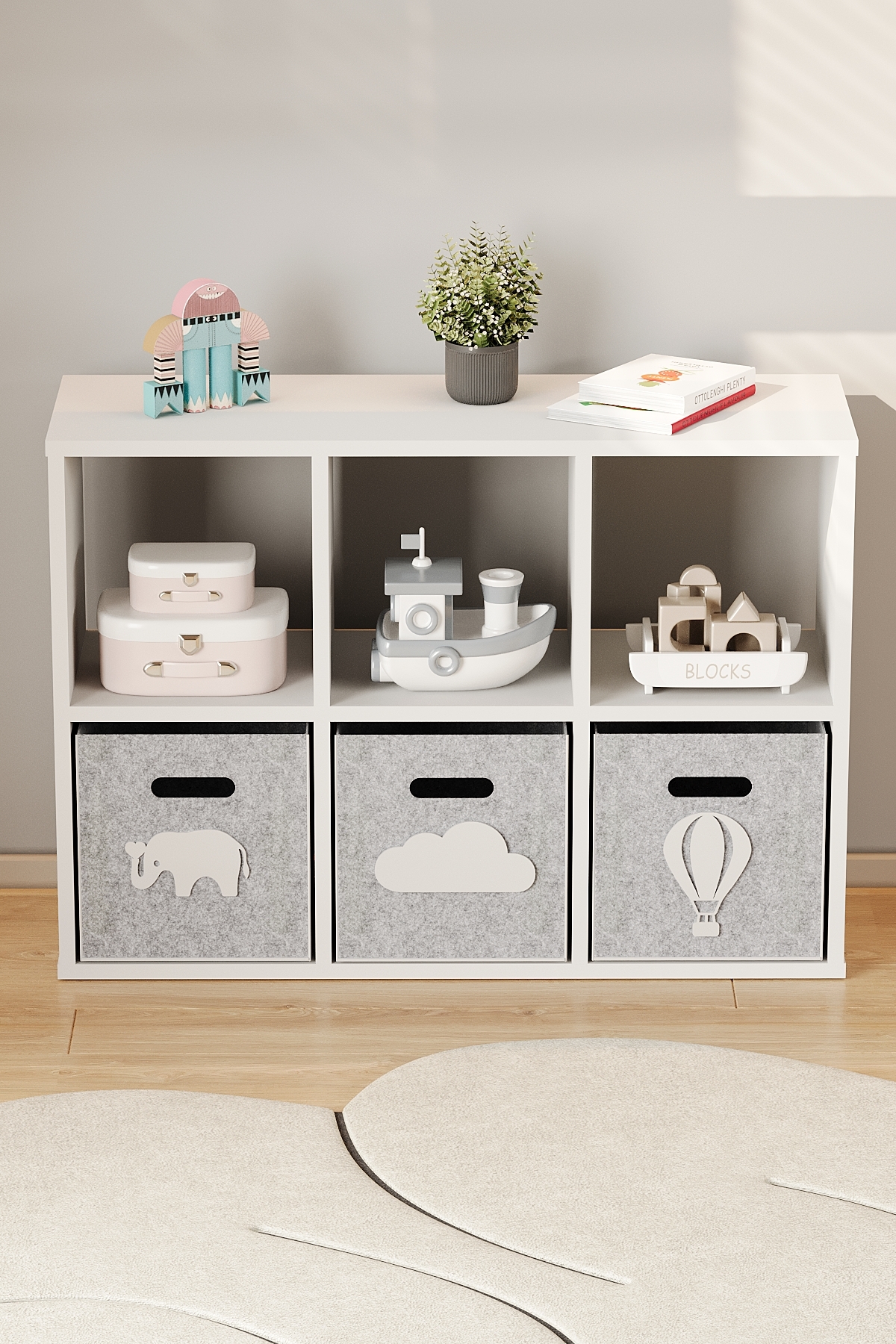 Baby Darling 6 Bölmeli Keçeli Organizer Dolap (Keçeler Dahil) fotoğrafı 3 (önizleme)