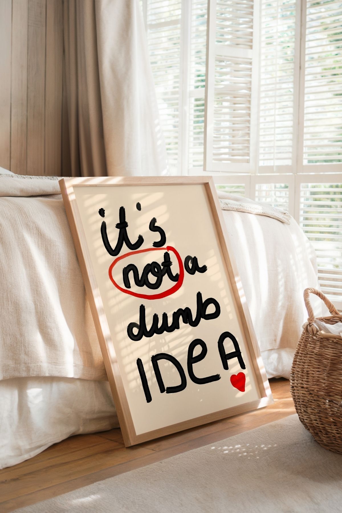 Modern Yazılı Tablo Poster Duvar Dekoru Motivasyon Sözlü Tasarım Çerçevesiz