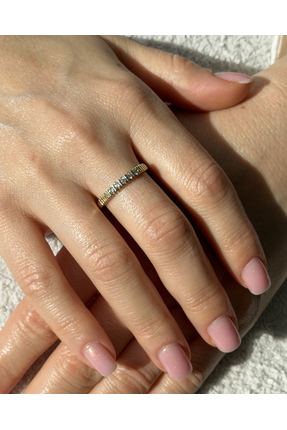 ZERA STEEL JEWELRY Hediye Altın Kaplama Kadın Yüzük