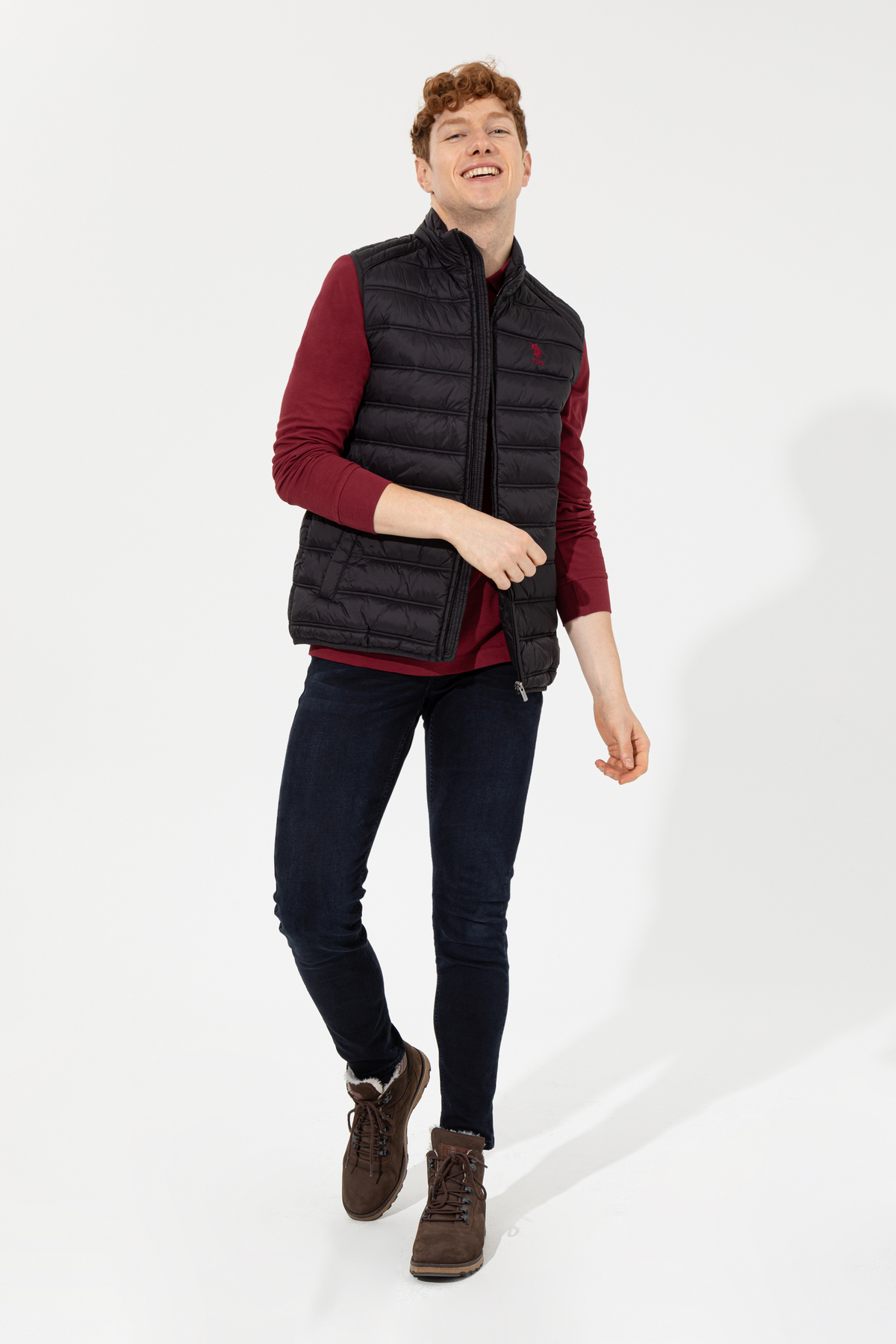 جلیقه مردانه یقه ایستاده | یو اس پولو U.S. Polo Assn. 50255739 CN - تصویر 4
