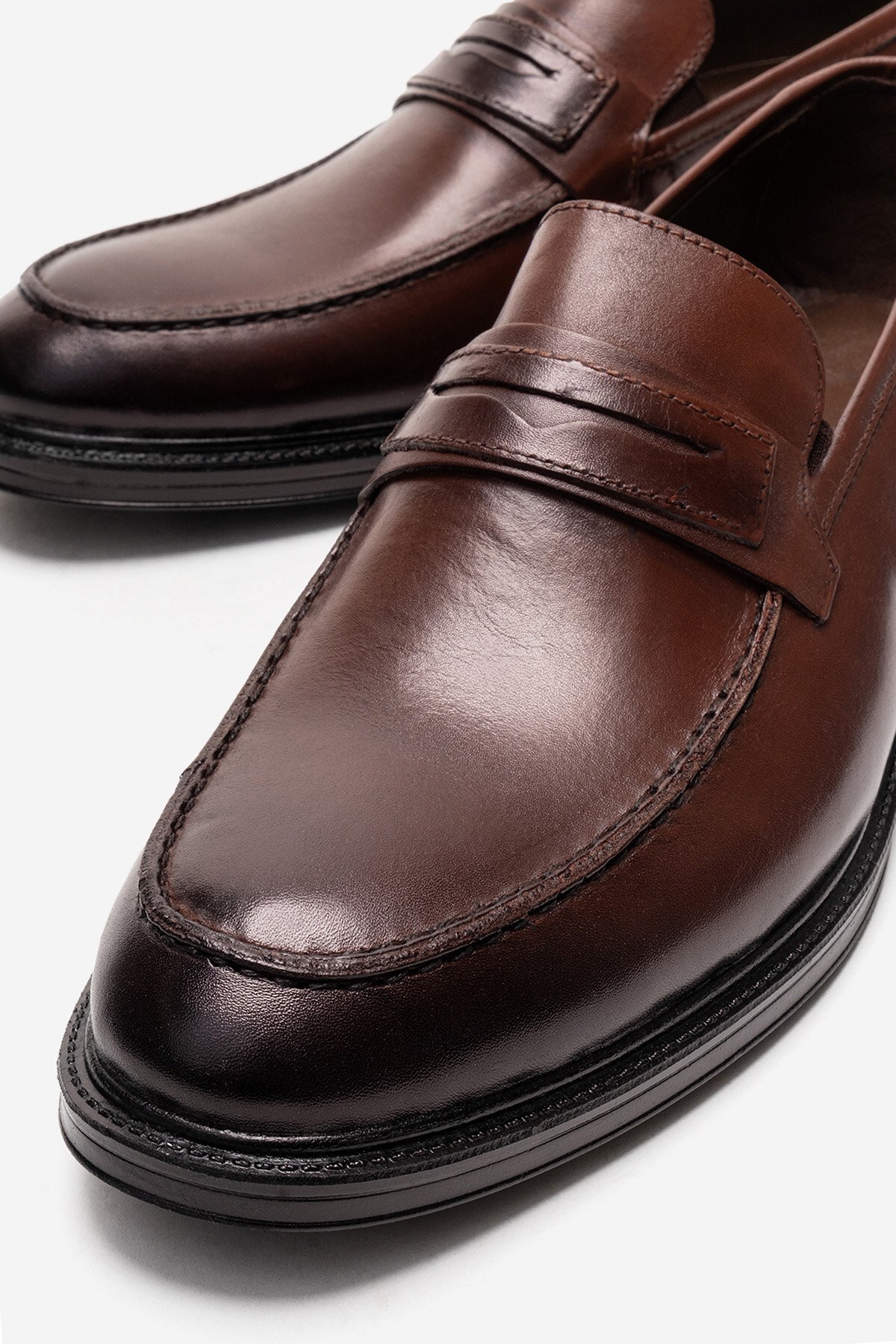depderi  %100 Hakiki Deri, İç Dış Deri, Bağcıksız, Erkek Deri Ayakkabı - Görsel 2
