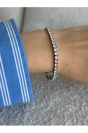 ZERA STEEL JEWELRY Paslanmaz Çelik Gümüş Renk Kadın Bileklik | Kararma Yapmay...