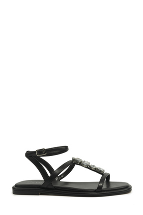 Nine West OPHELI 6FX Siyah Kadın Düz Sandalet