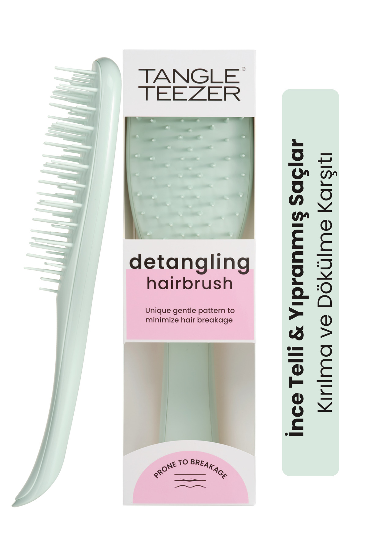Tangle Teezer The Ultimate Detangler Extra Gentle Green Ekstra Hassas Saç Dökülmesine Karşı Fırça - Tarak — سبز 5060926687568