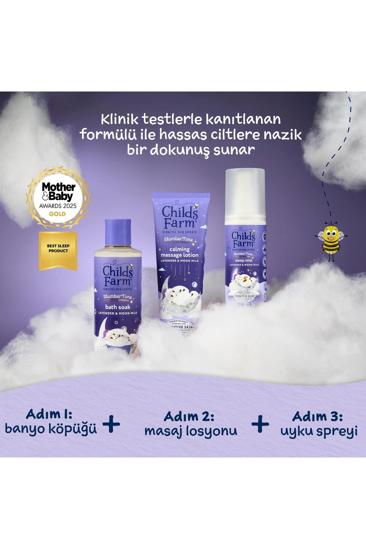 Childs Farm Uyku Zamanı Rahatlatıcı Masaj Losyonu – Lavanta & Ay Işığı Sütü 150 ml fotoğrafı 5 (önizleme)