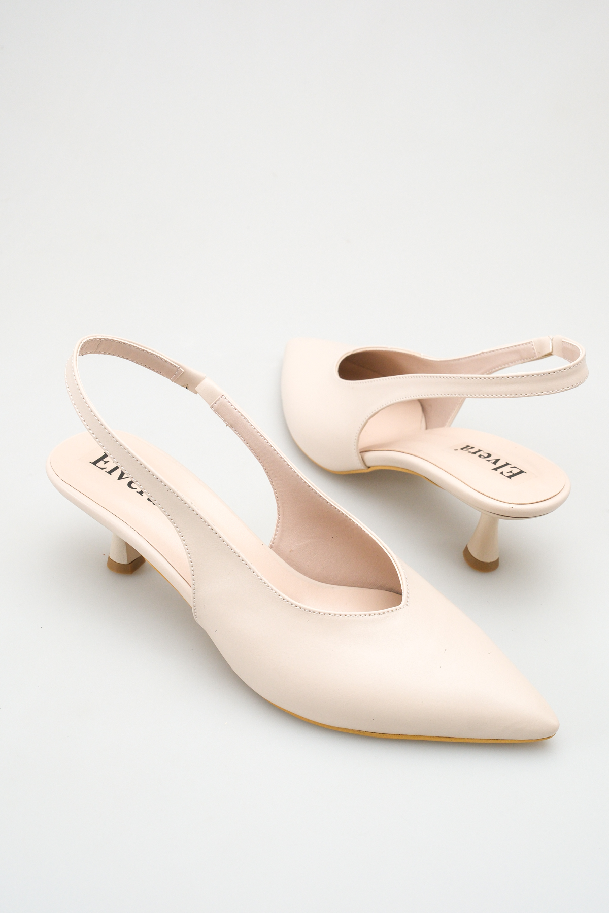 حذاء نسائي بكعب ستيليتو مدبب من الأمام، مفتوح من ا...