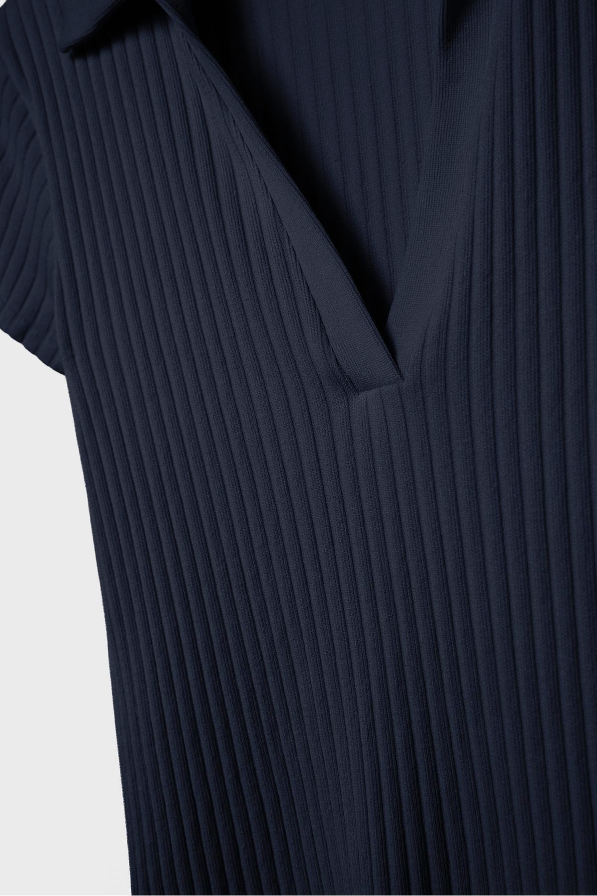 Stradivarius  Basic dikişsiz polo t-shirt - Görsel 7