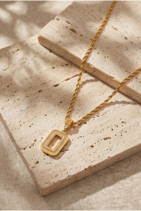 FerizZ Altın Kaplama İmitasyon Gram Çerçeve Kolye Ucu TGR-768