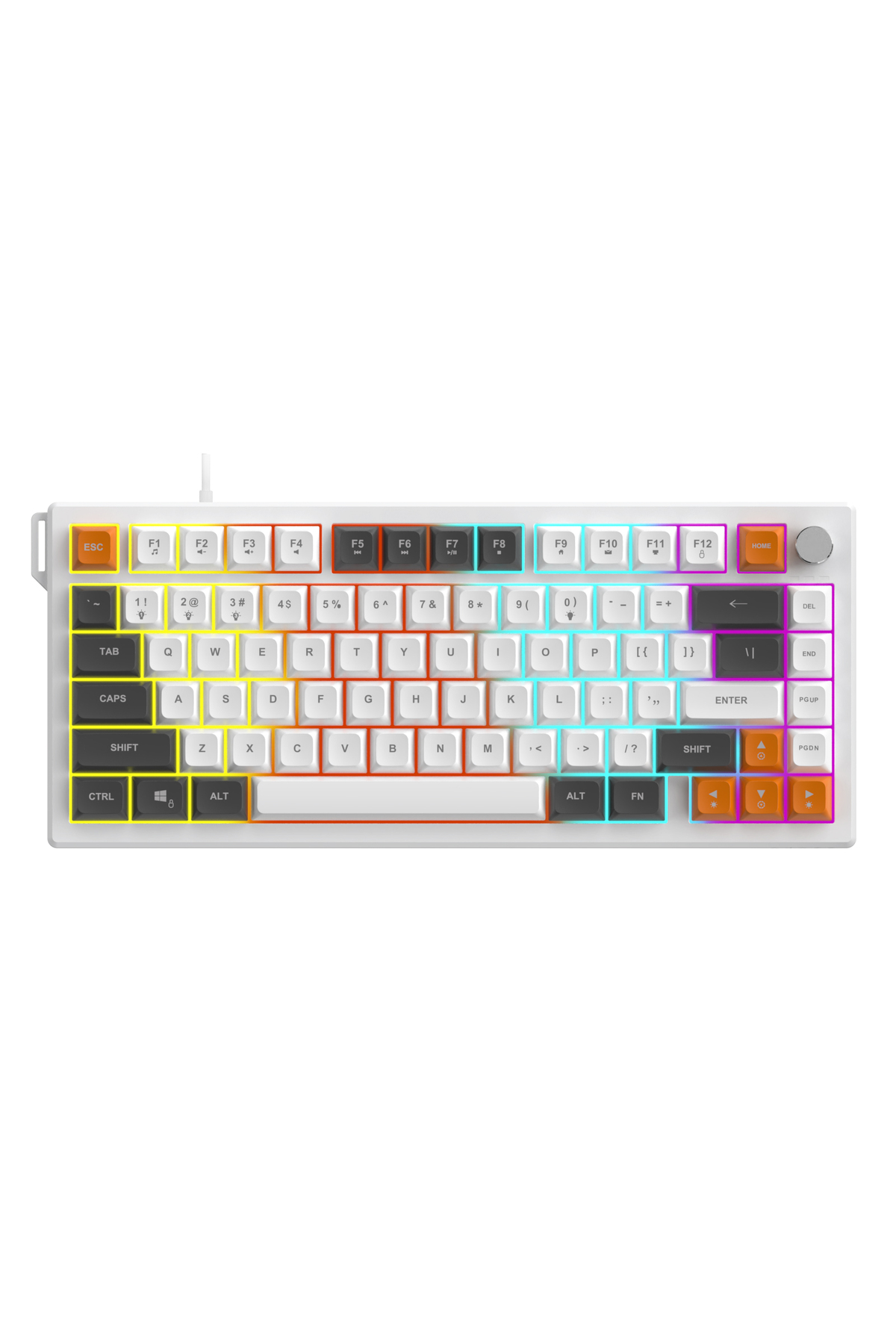 Coverzone AJAZZ AF82 75% Membran Gaming Klavye 3 Mod RGB 4000mAh
