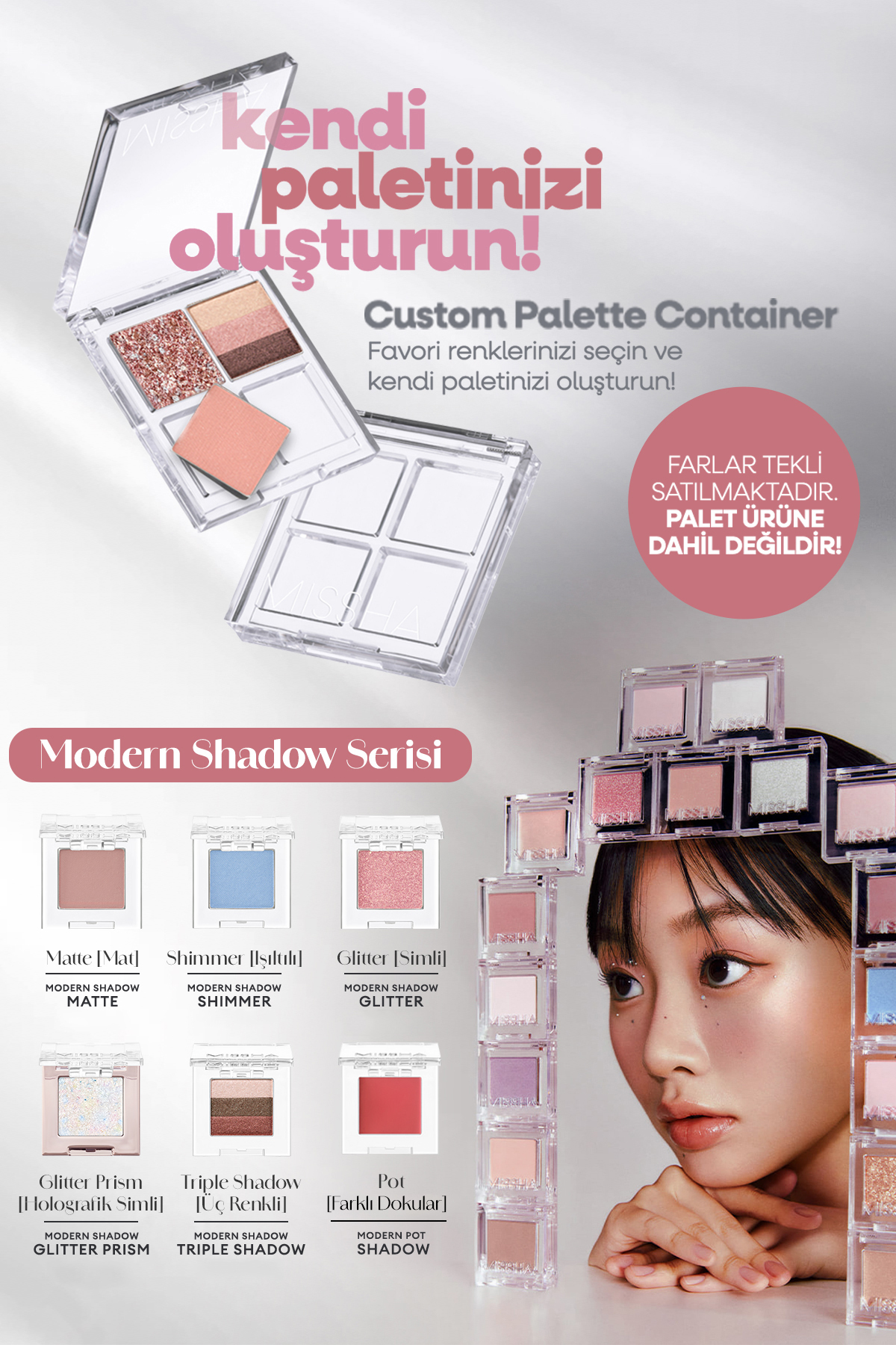 Yumuşak Dokulu, Dökülme Yapmayan Mat Tekli Göz Farı Modern Shadow Matte (117 Pink Sis) — صورتی 111596 — تصویر 9 از 9