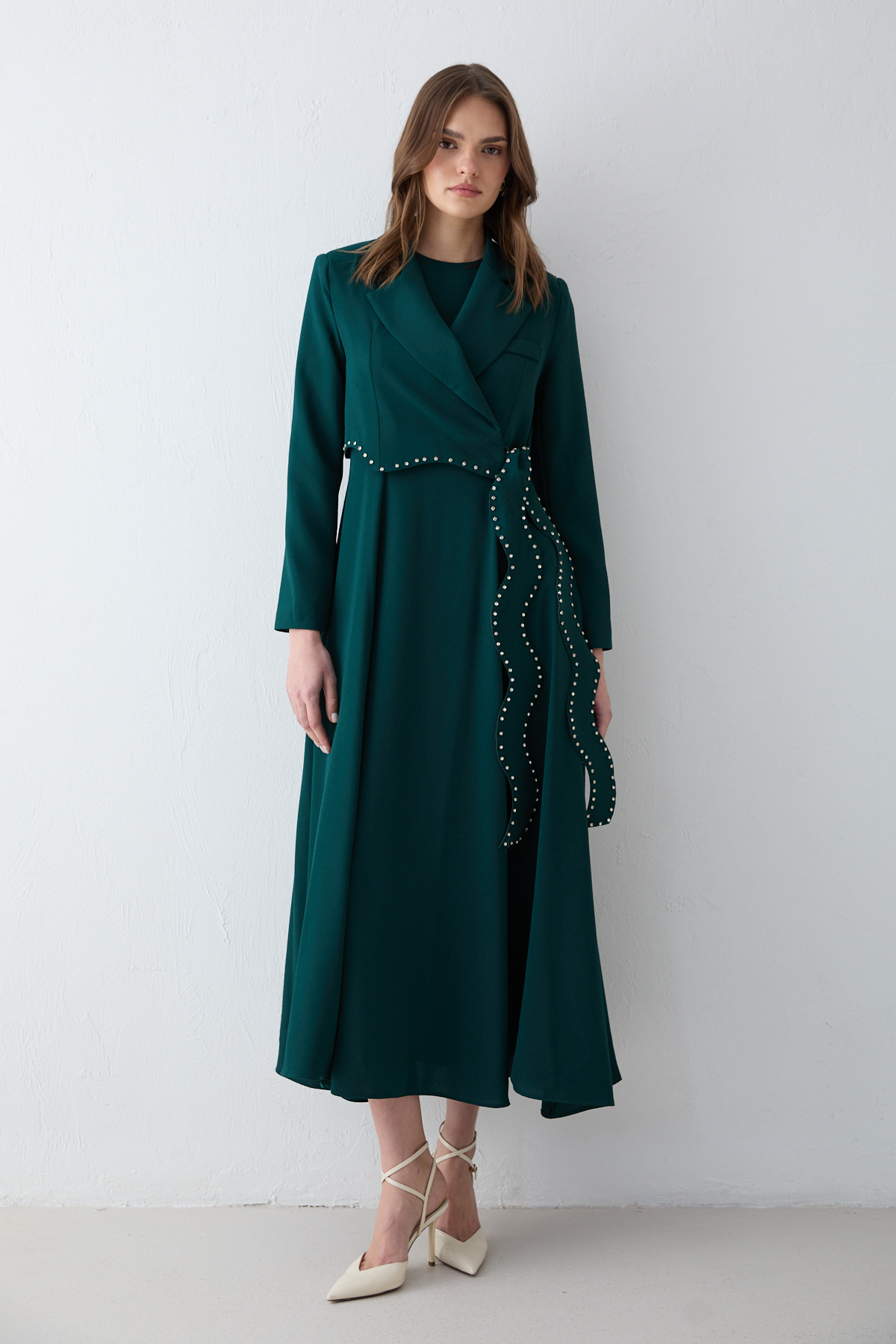 Melike Tatar Jacket Dress Set 32-2691