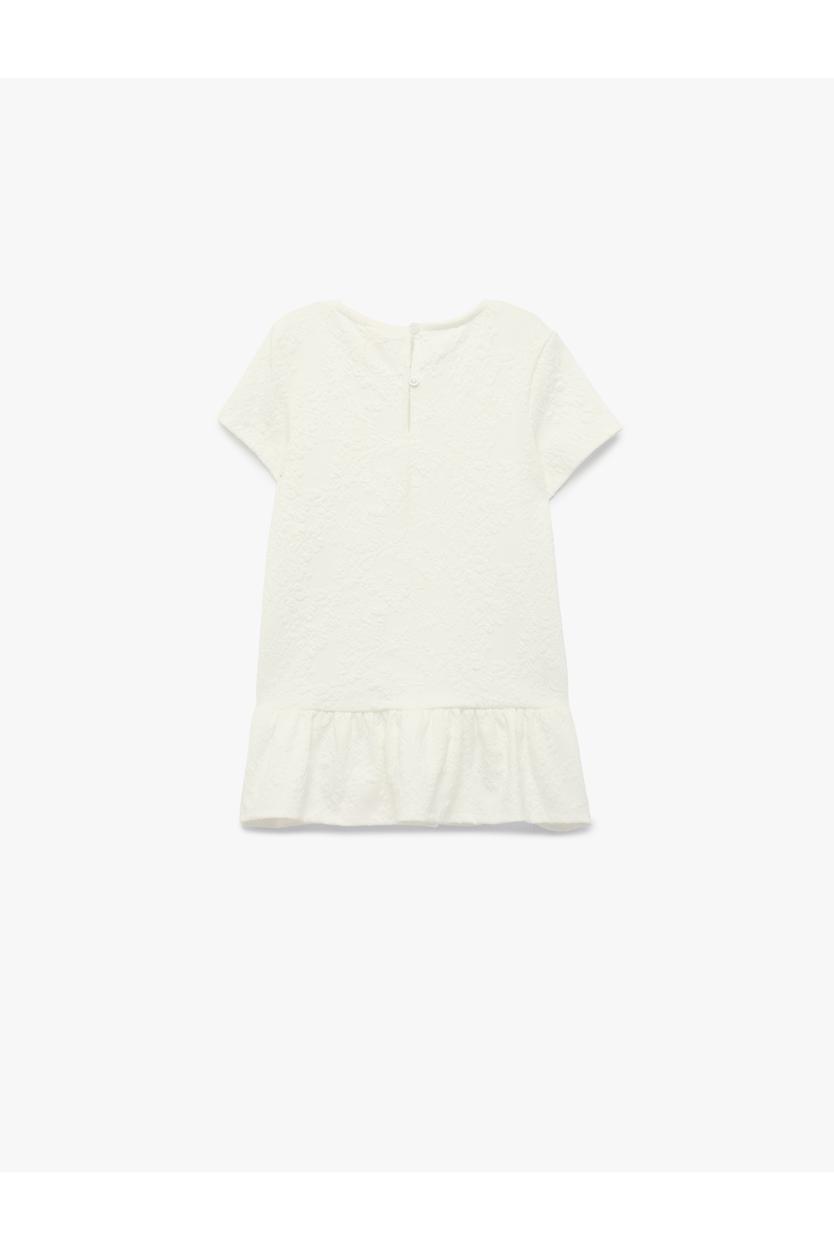 Koton Bisiklet Yaka Kısa Kollu Fiyonklu Mini Elbise fotoğrafı 4 (önizleme)