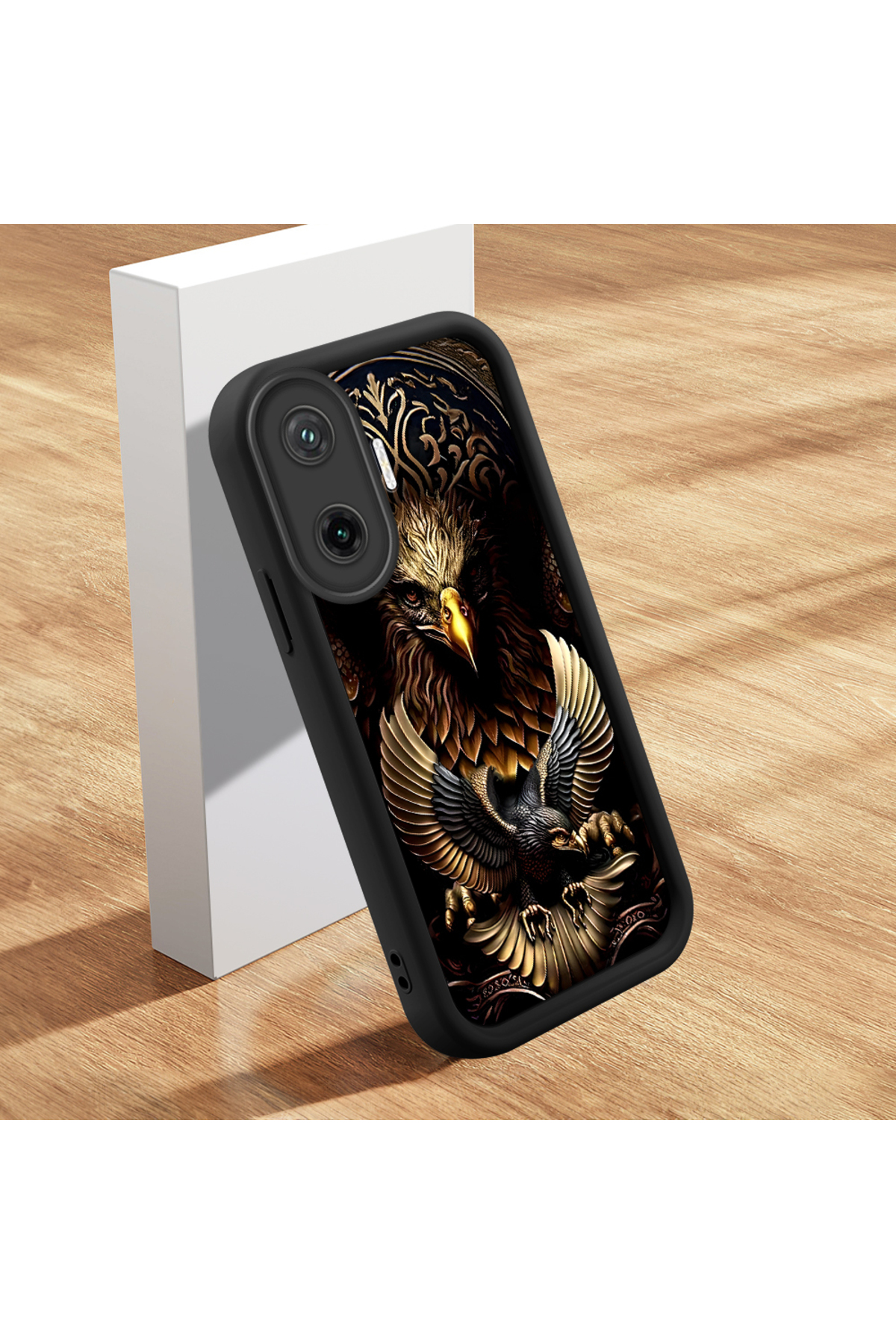 Poco F7 5G Compatible Case Slim Soft Silicone Phone Case Eagle Pattern