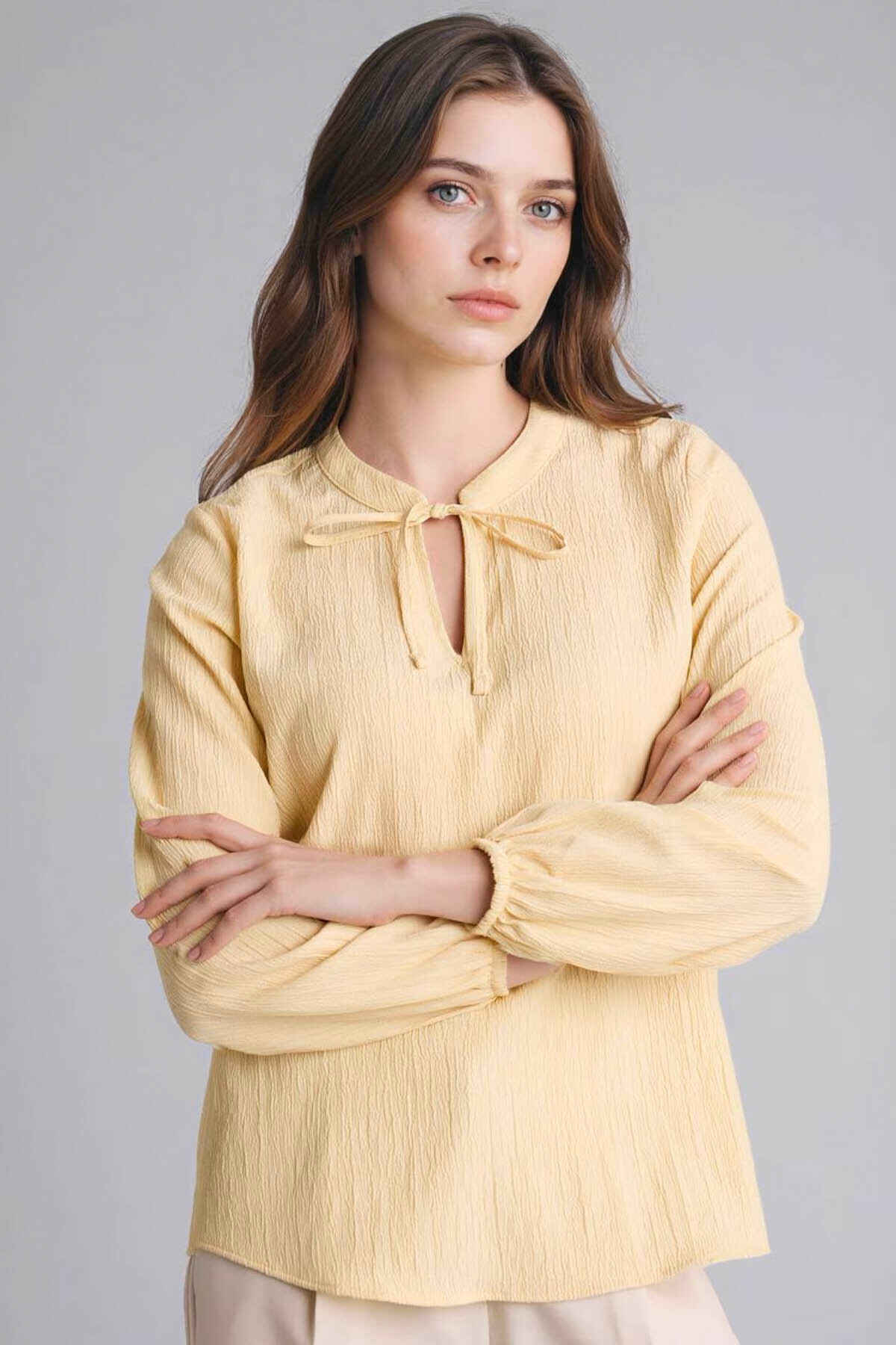 Defacto Waffle Textured Blouse H0491Ax26Sp