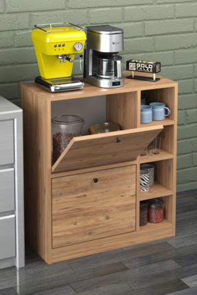 Energic Kahve Köşesi Mutfak Rafı Çok Amaçlı Dolap Mutfak Stand Mutfak Bango C...
