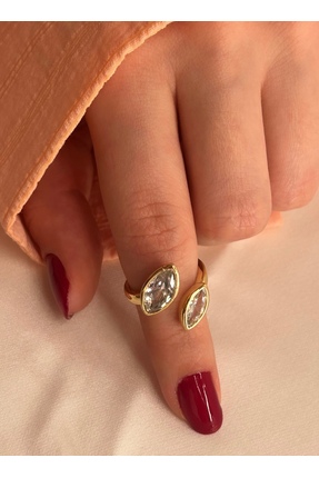 Nilly Jewelry Markiz Taş Detaylı Ayarlanabilir Yüzük