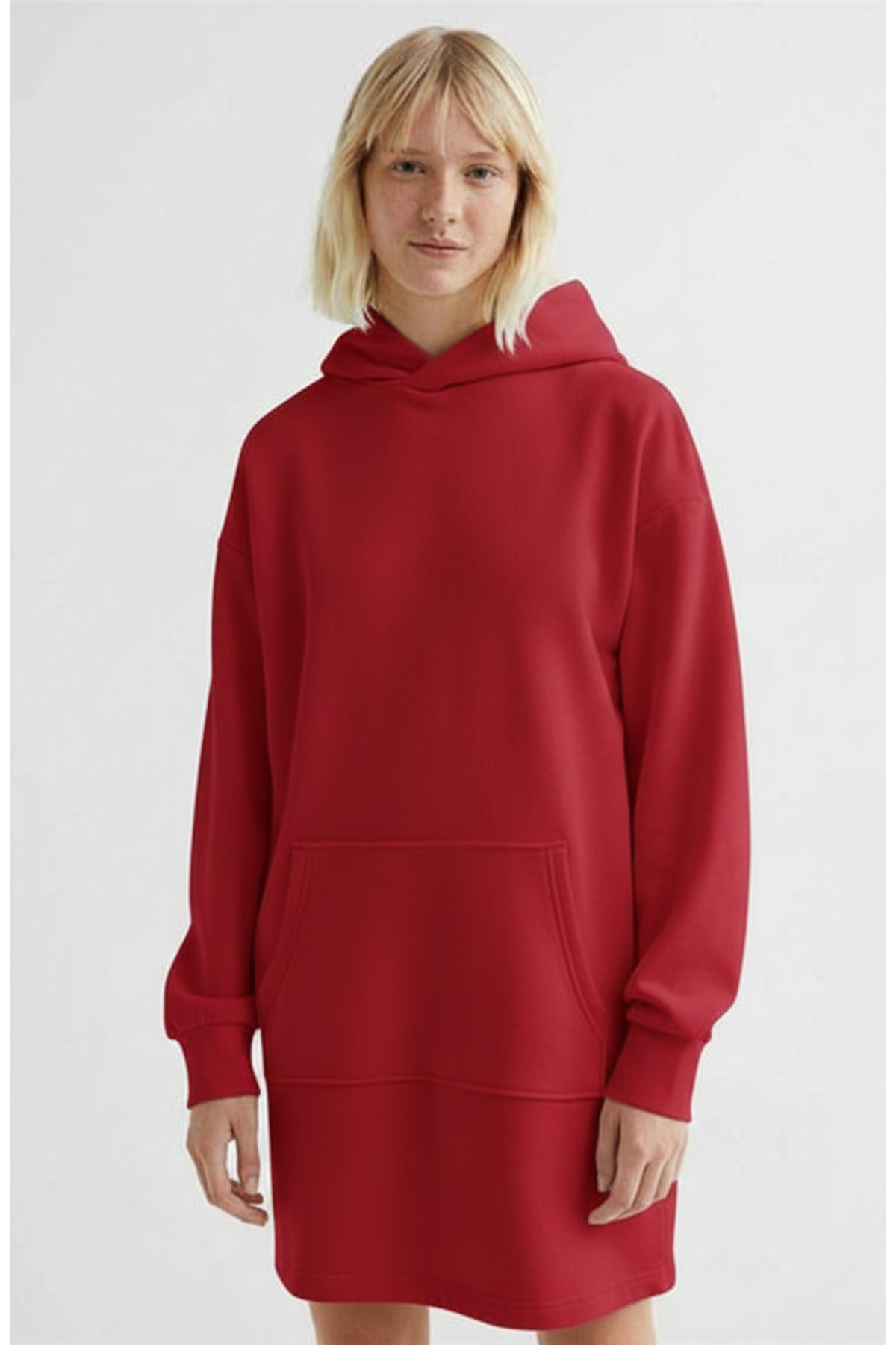 arakan Women's Kangaroo Pocket Hooded Sweat Dress K28 3020- Trendyol
