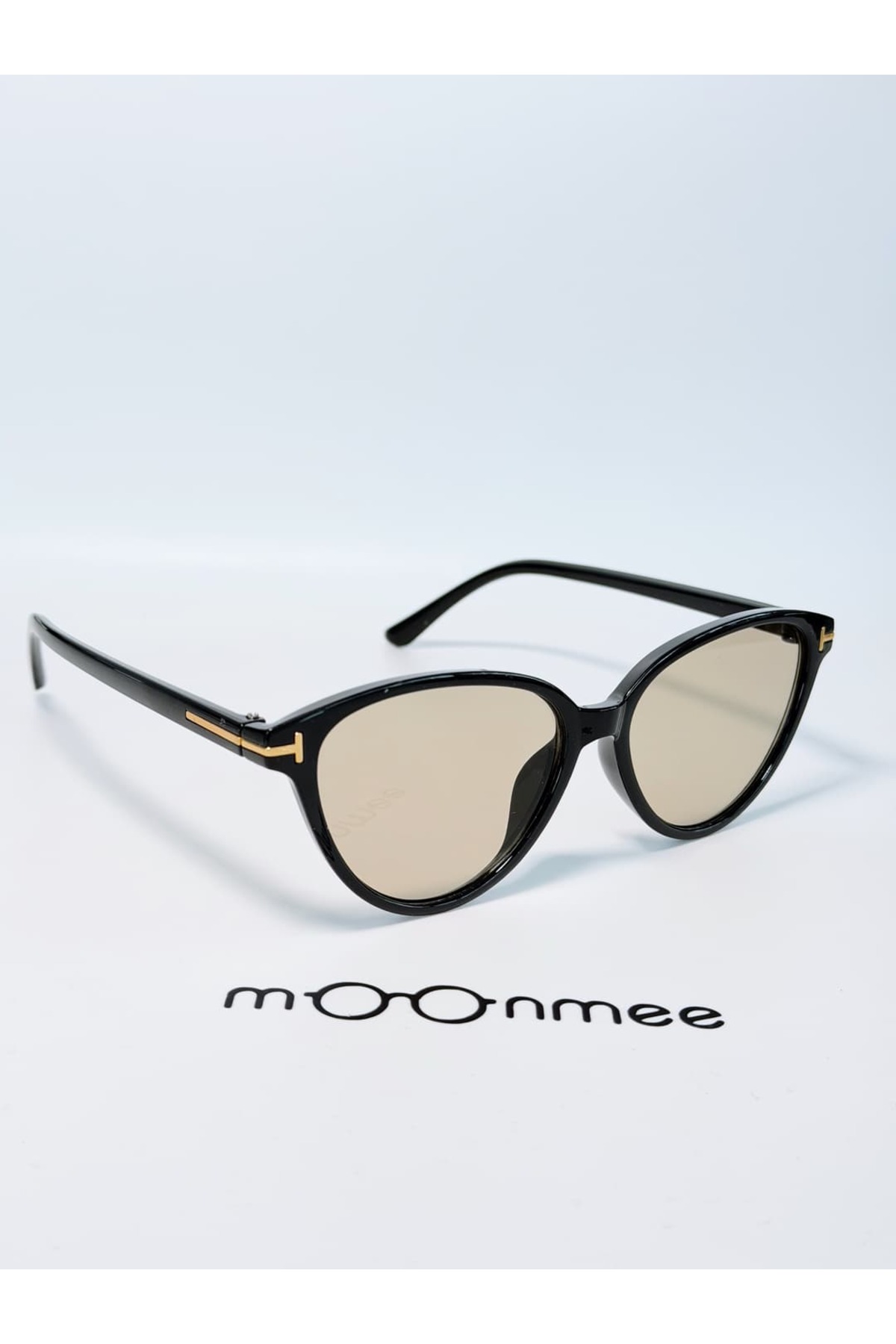 MOONMEE TOPE Unisex Geometrik kahve siyah Güneş Gözlüğü görsel 3