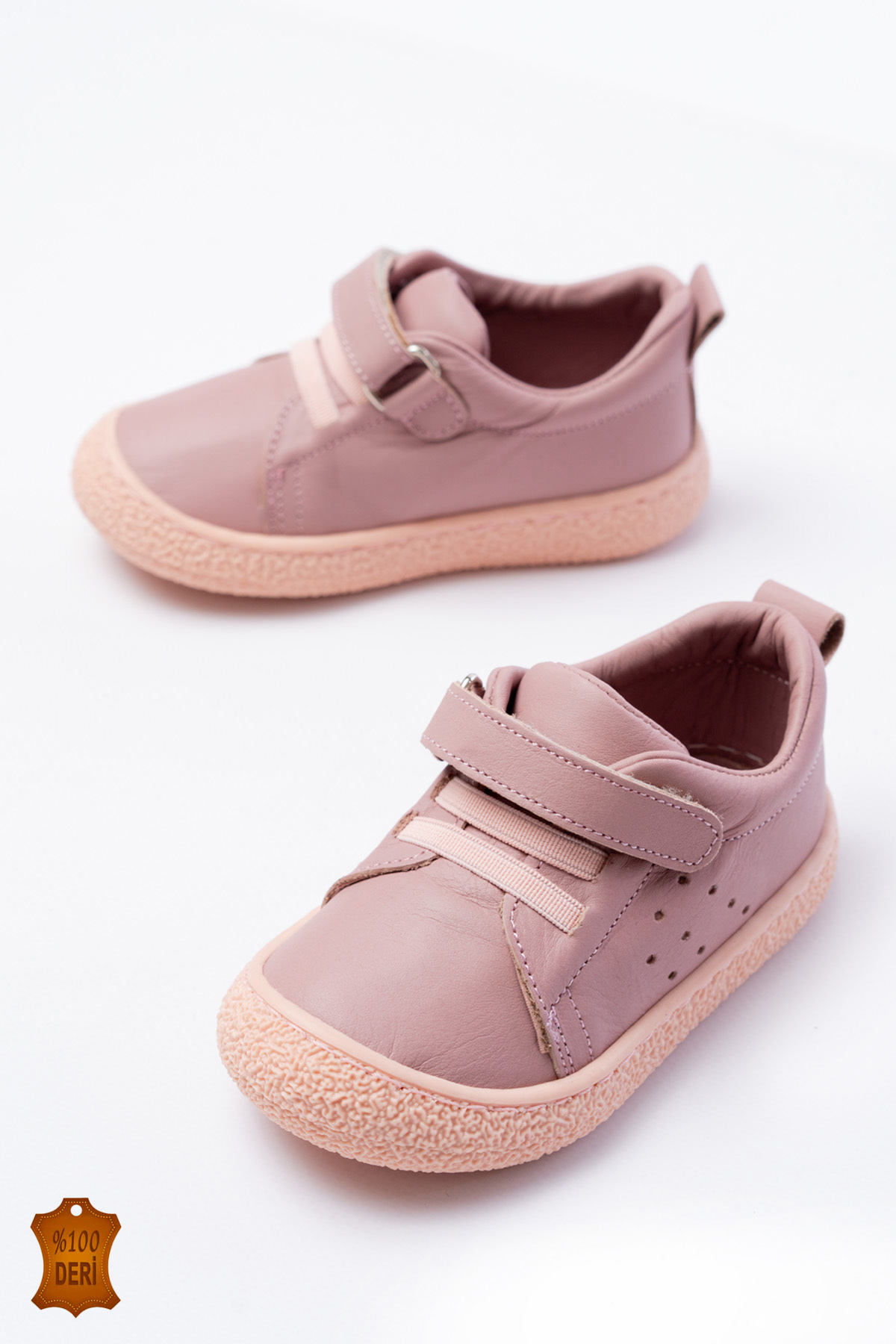 Genuine Leather Orthopedic Flexible Sole First Step Baby Sneaker Shoes - Wide Fit