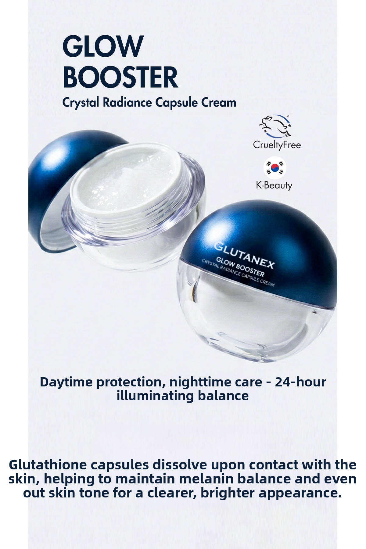 GLUTANEX Glow Booster Crystal Radiance Capsule Cream 50 ml – Brightening Anti-Blemish with Glutathione Pdrn- Trendyol