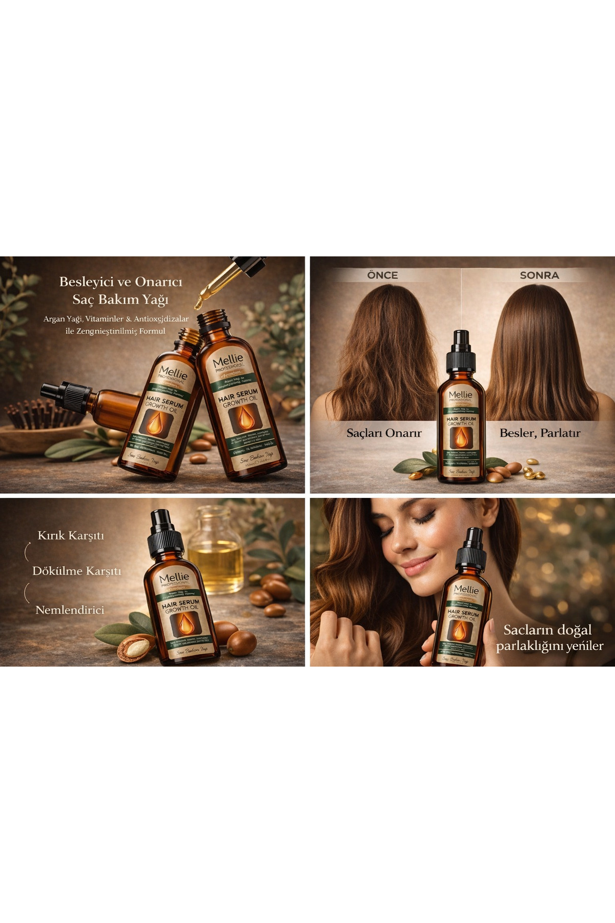روغن مراقبت از مو ترمیم کننده قوی با روغن آرگان و ویتامین ها — mellie004_sac_serumu — تصویر 4 از 4