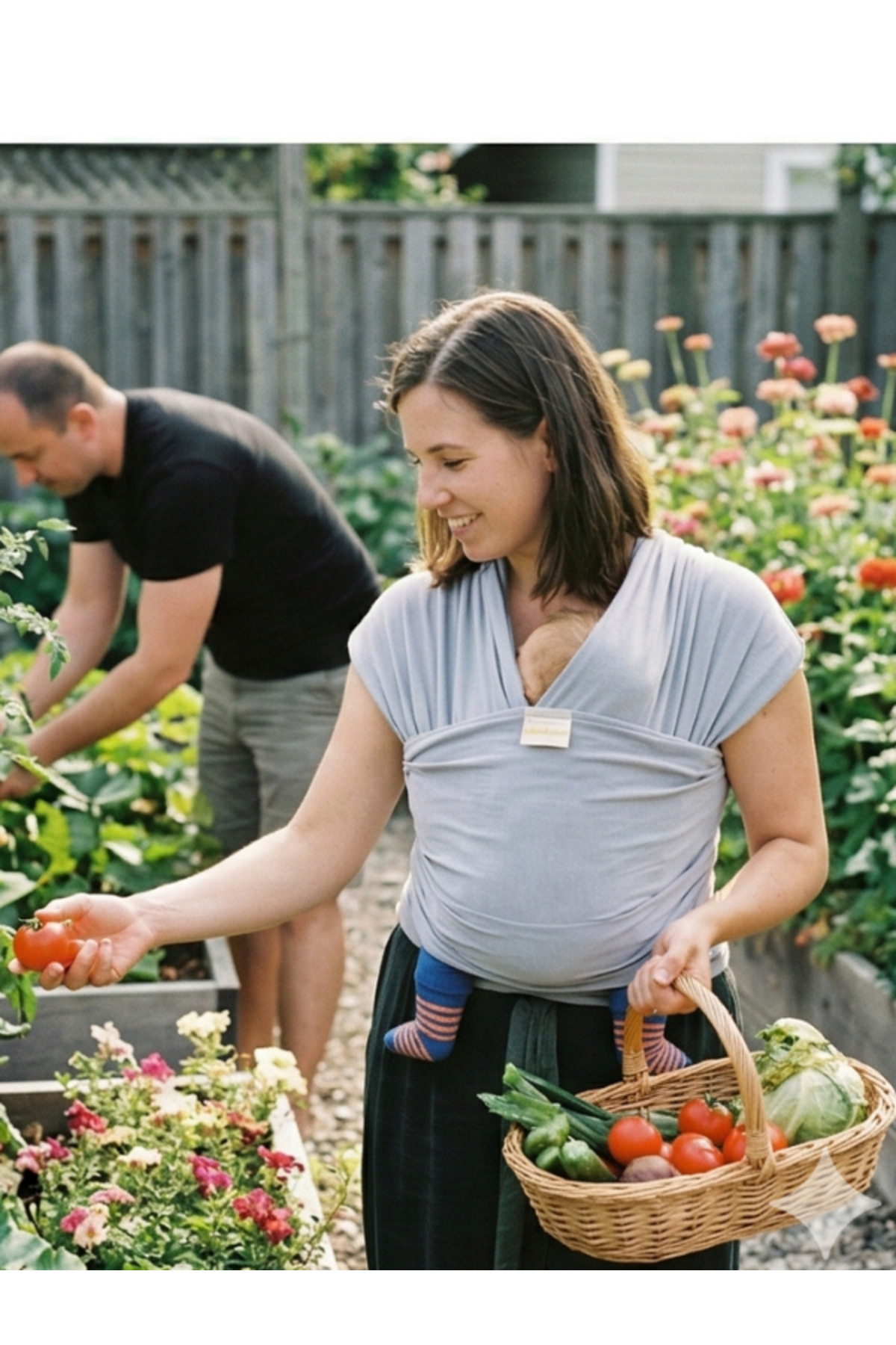 EGGBABY Esnek Wrap Sling Ergonomik Bebek Sling Yenidoğandan İtibaren Bebek Taşıma Şalı fotoğrafı 7 (önizleme)